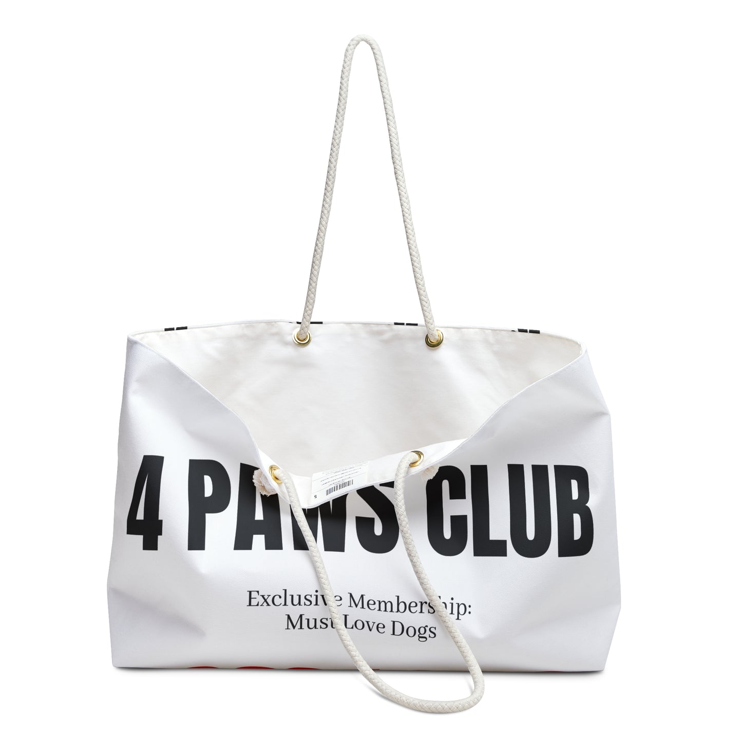 “4 Paws Club” Tote Weekender Bag