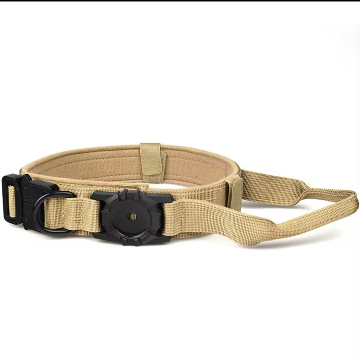Tactical Dog Collar with AirTag Holder
