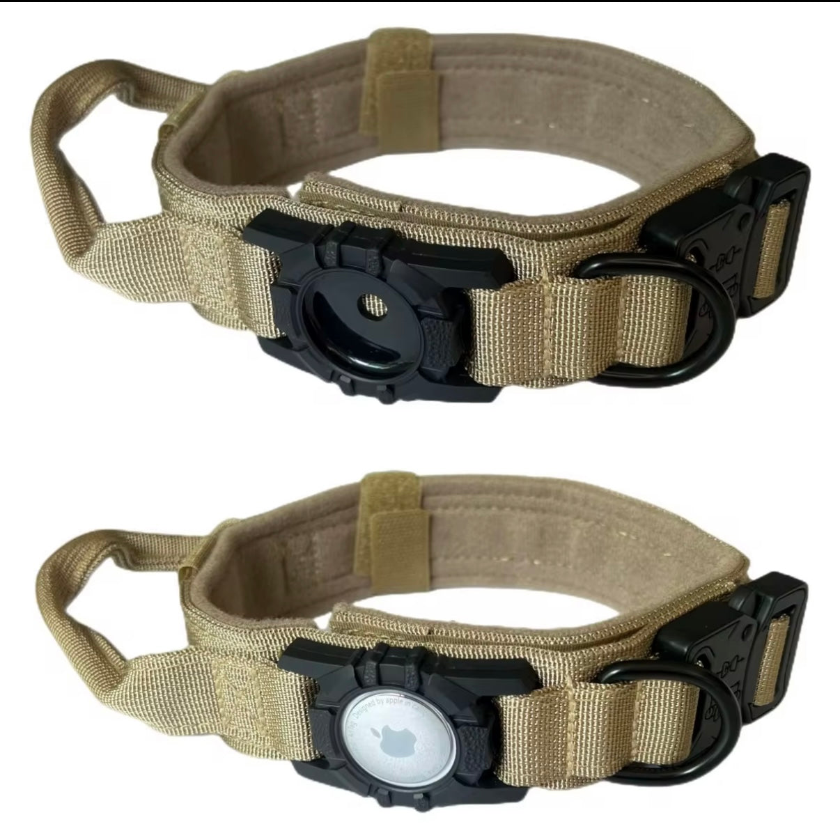 Tactical Dog Collar with AirTag Holder