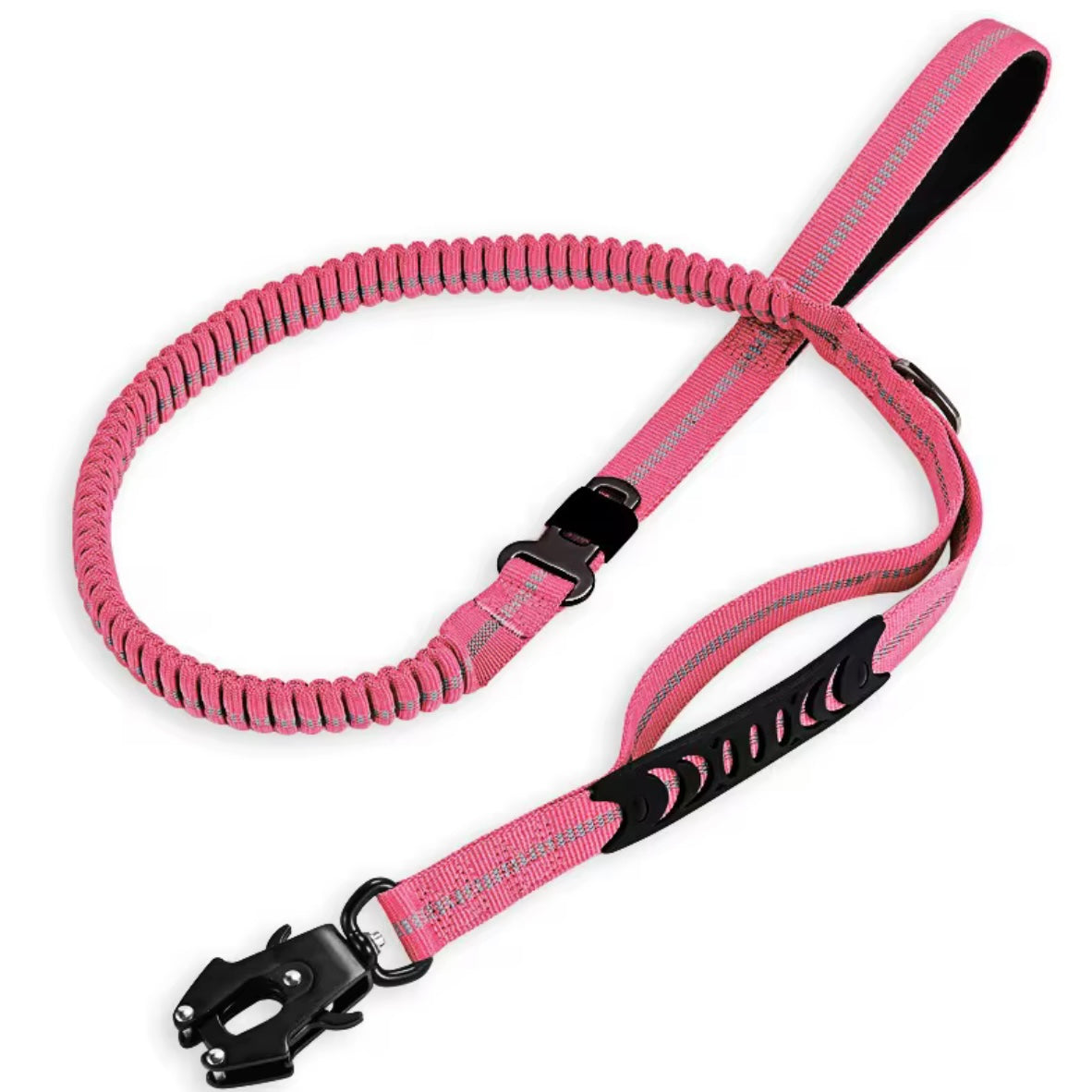 Bungee Dog Leash With Seatbelt Attachment