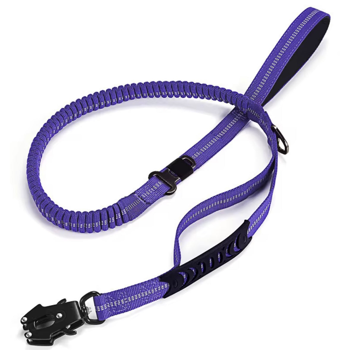 Bungee Dog Leash With Seatbelt Attachment
