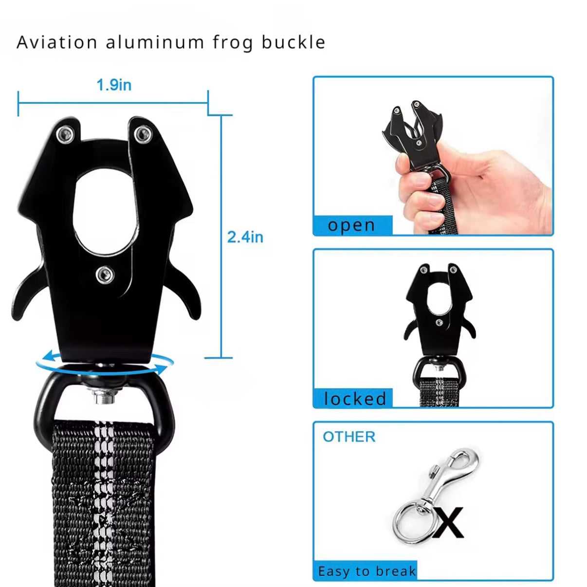 Bungee Dog Leash With Seatbelt Attachment