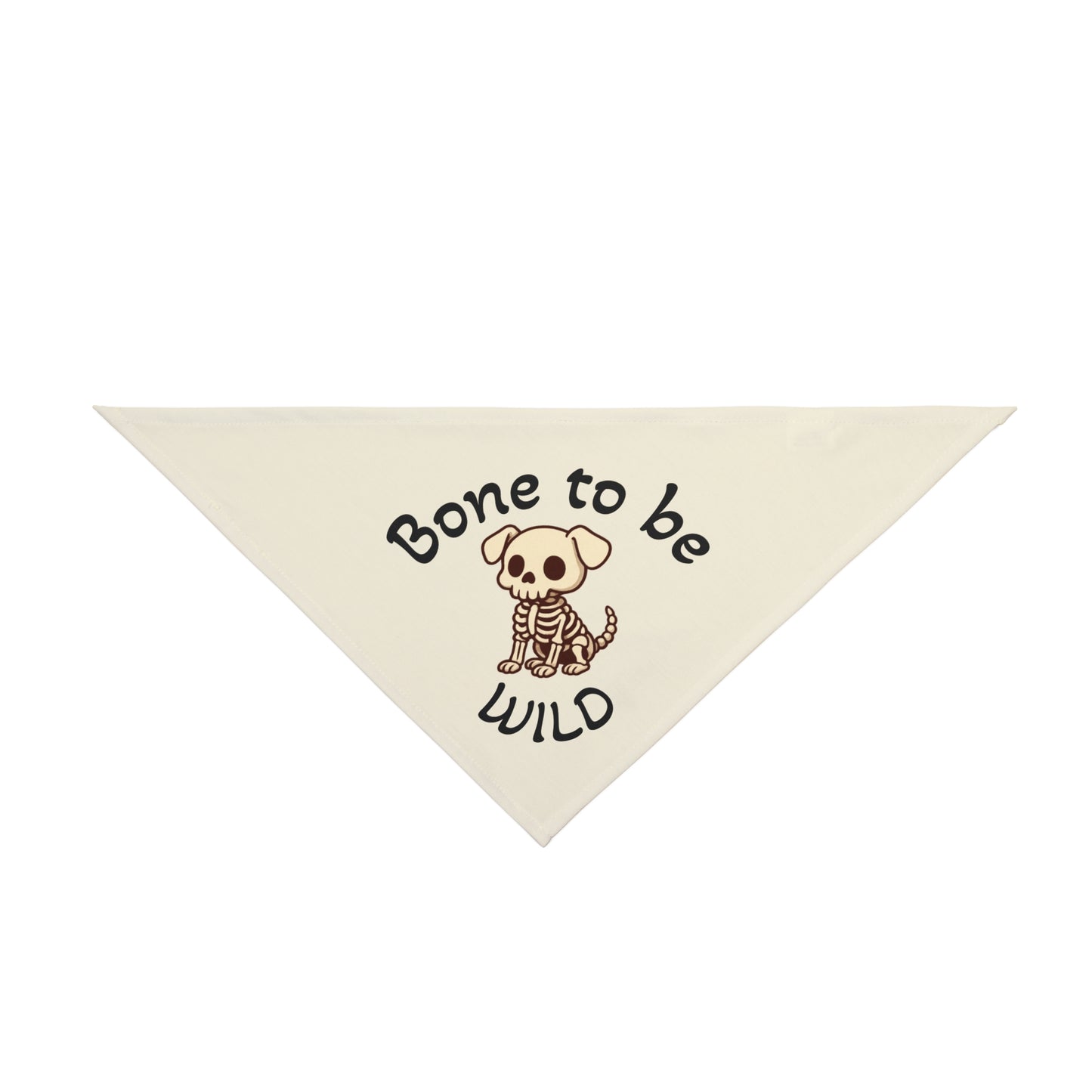Bone To Be Wild Skeleton Halloween Pet Bandanna