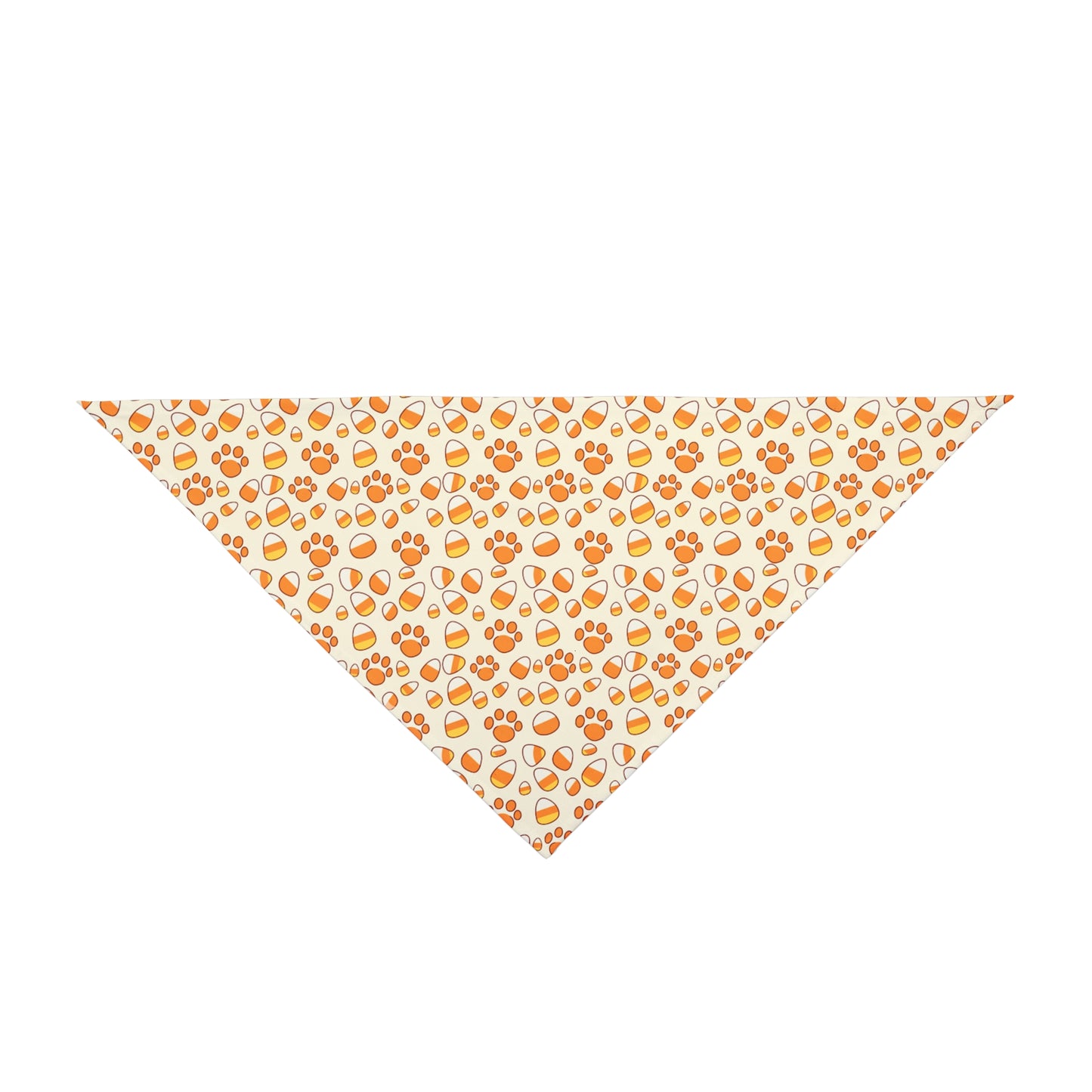 Candy Corn Paw Print Pet Bandana