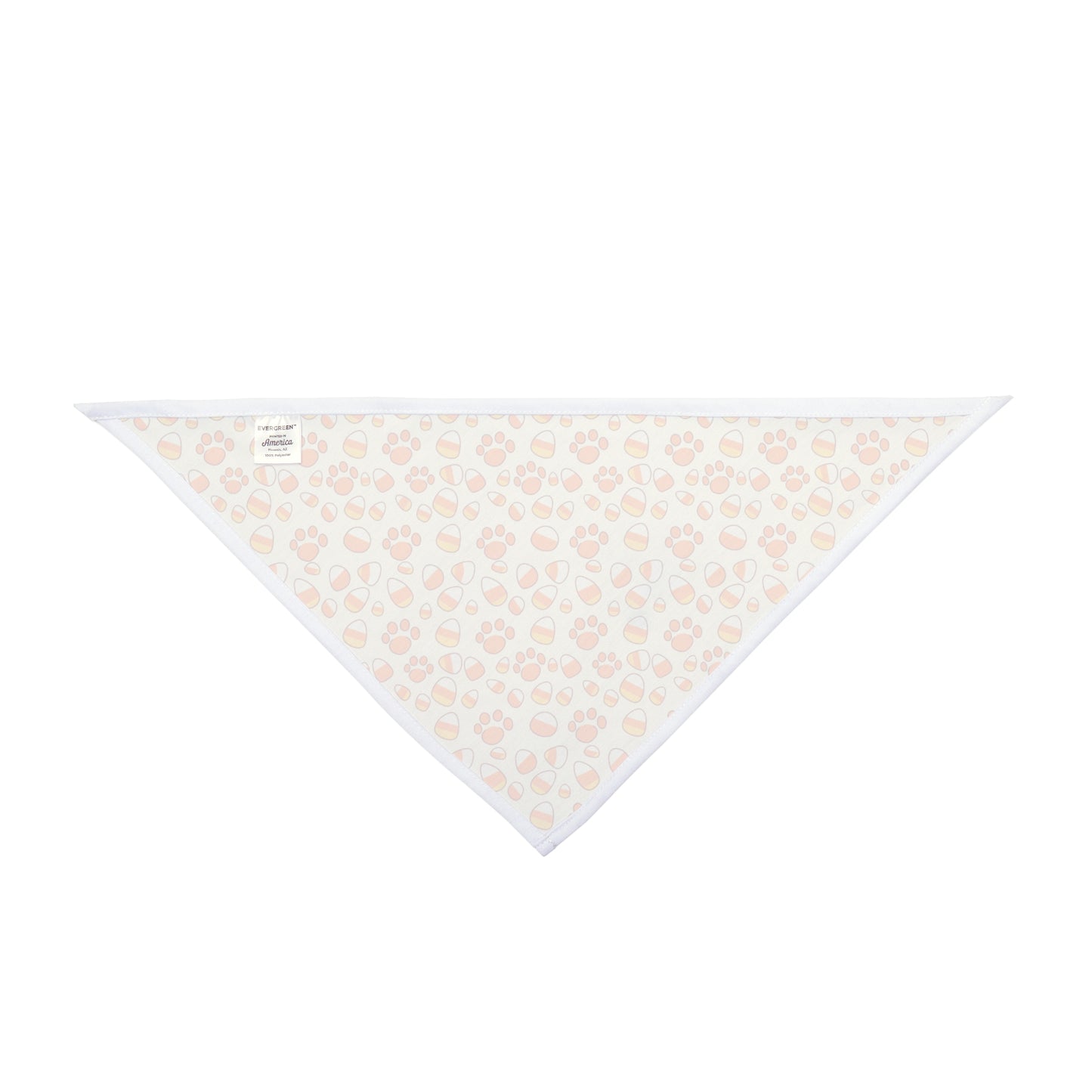 Candy Corn Paw Print Pet Bandana