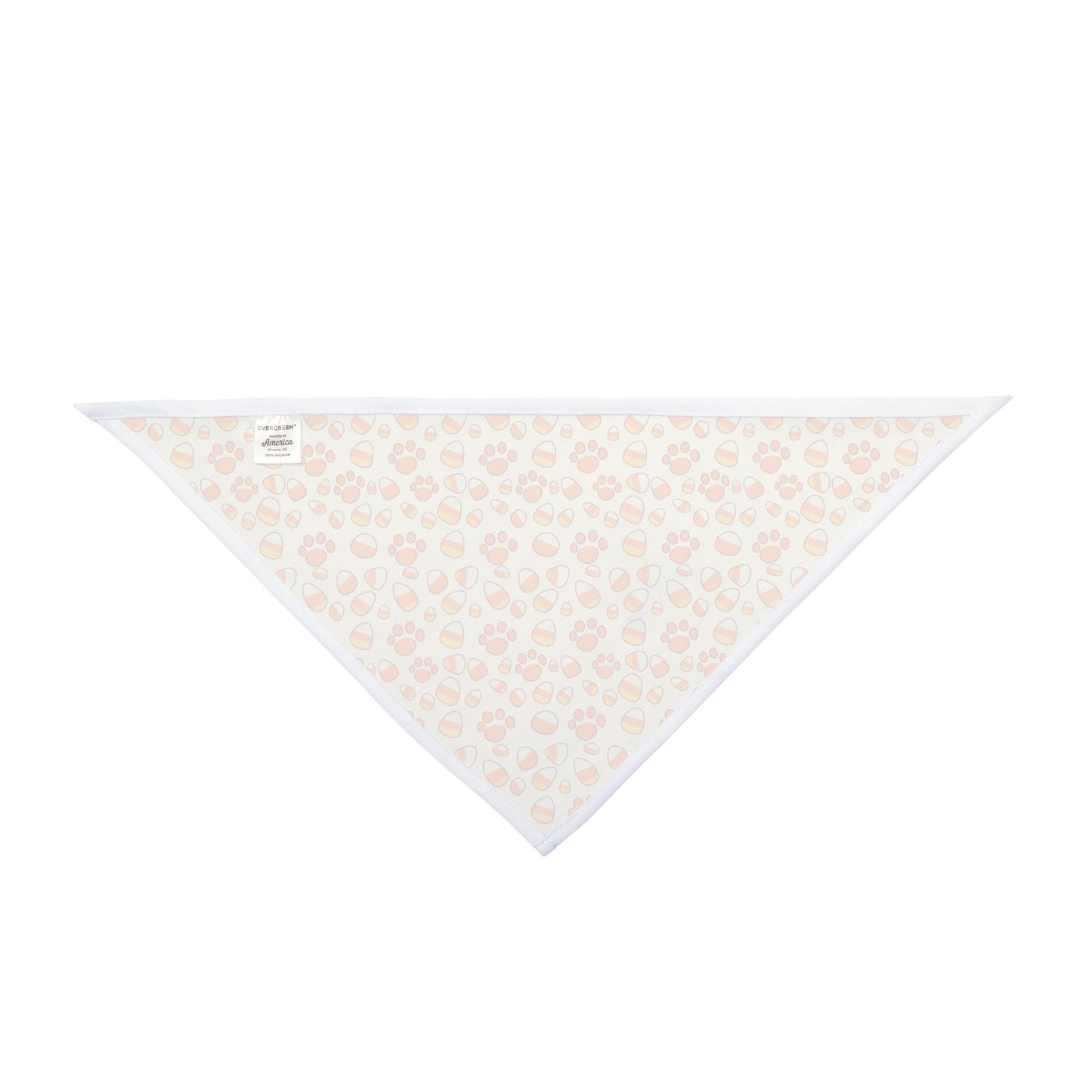 Candy Corn Paw Print Pet Bandana