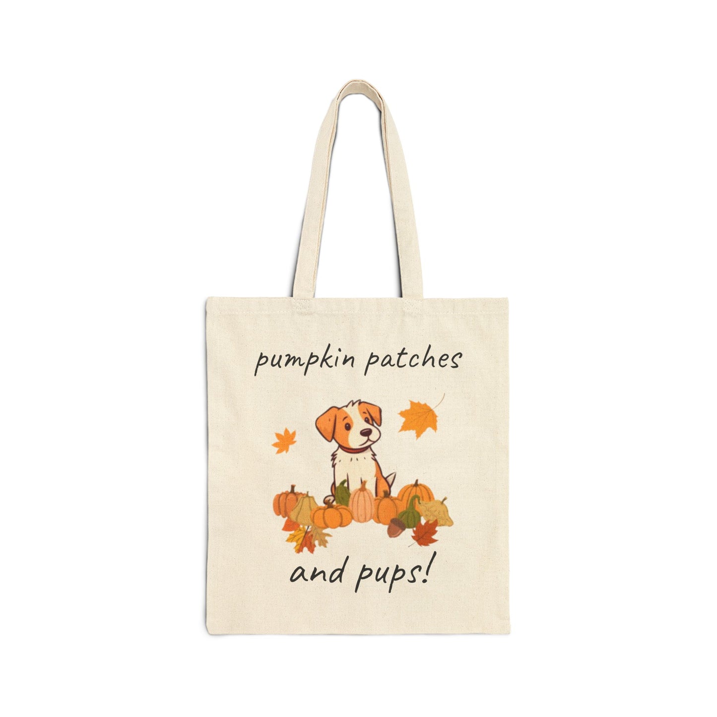 Pumpkin Patches and Pups Fall Tote Bag