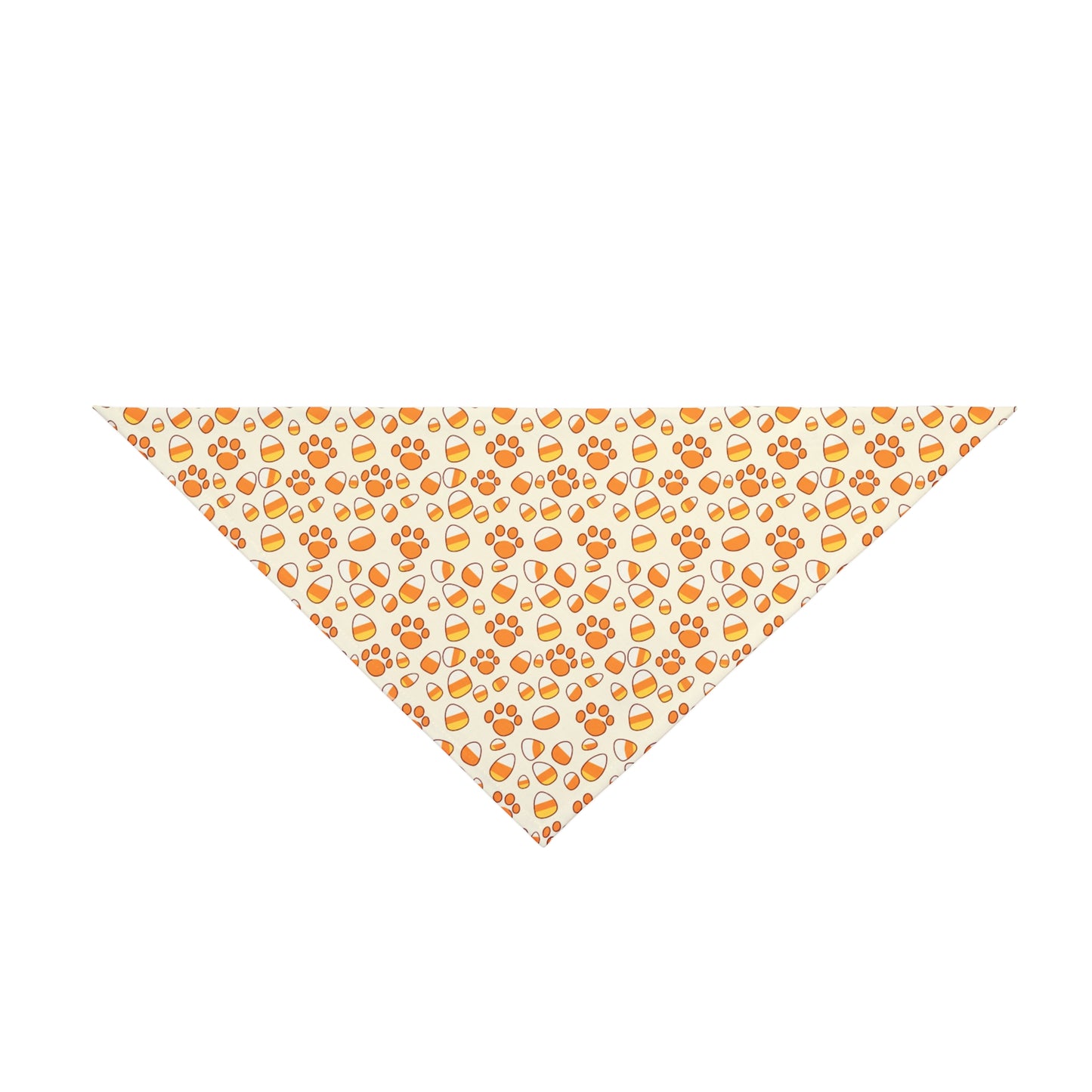 Candy Corn Paw Print Pet Bandana