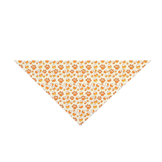 Candy Corn Paw Print Pet Bandana