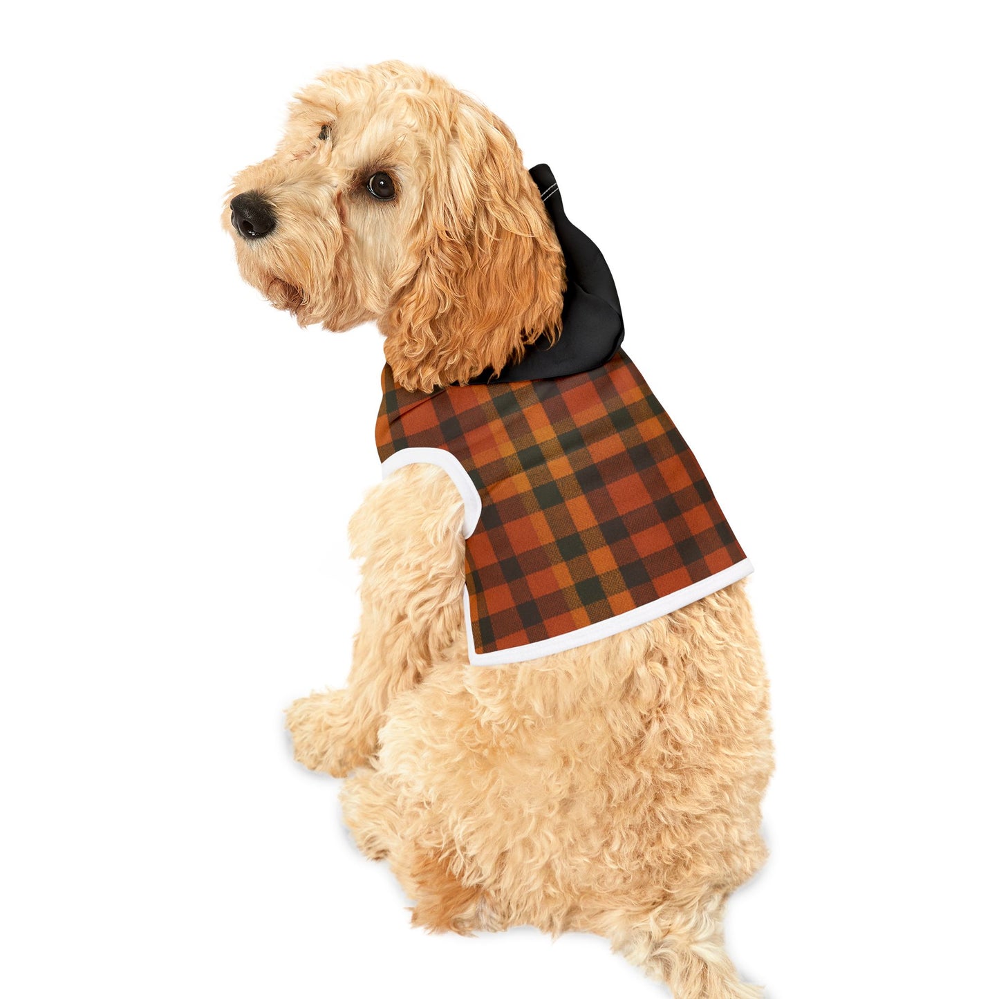 Fall Dog Hoodie, Plaid