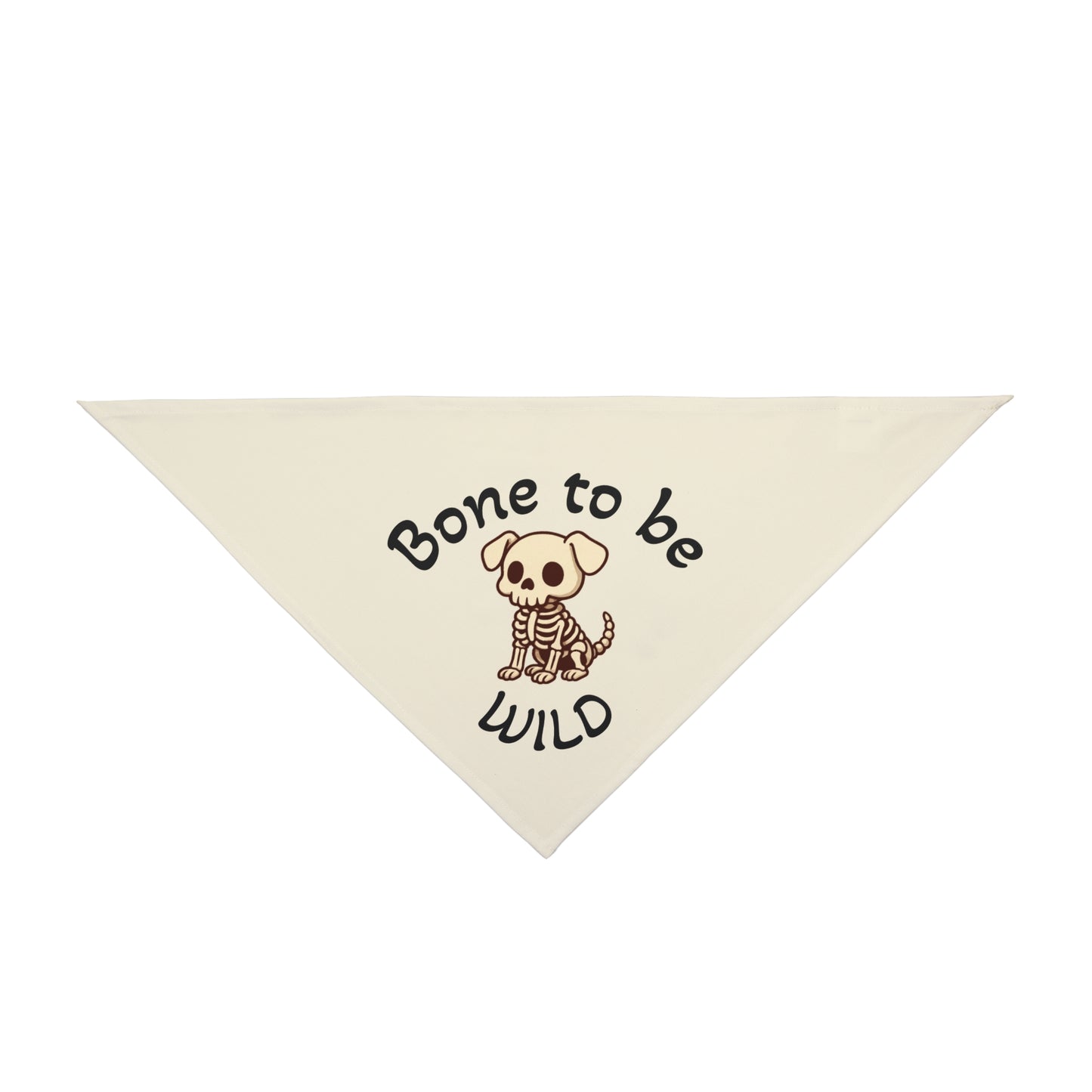 Bone To Be Wild Skeleton Halloween Pet Bandanna