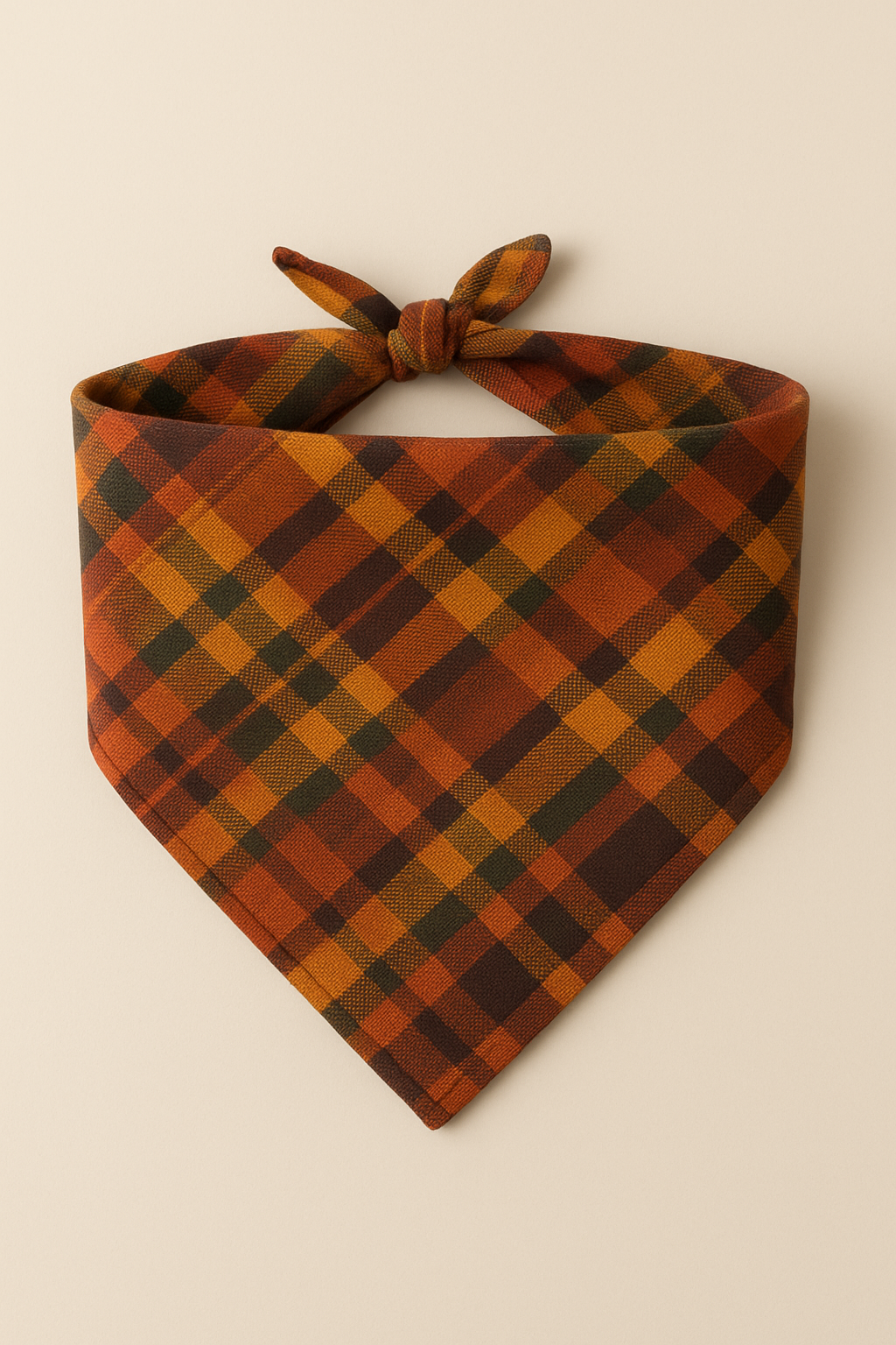 Fall Pet Bandana, Plaid