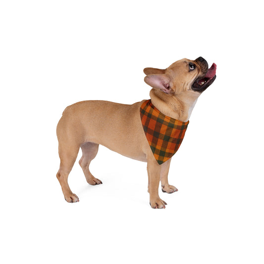 Fall Pet Bandana, Plaid