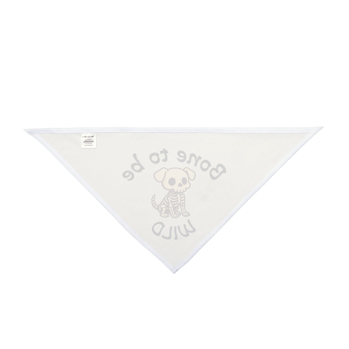 Bone To Be Wild Skeleton Halloween Pet Bandanna