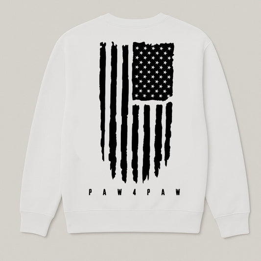 Paw4paw Distressed Flag Sweatshirt