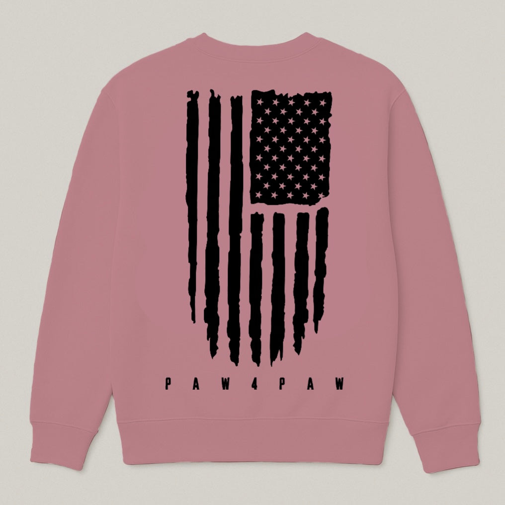 Paw4paw Distressed Flag Sweatshirt